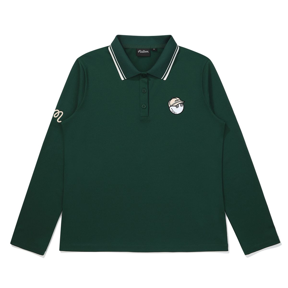말본 골프(MALBON GOLF) 여성 슬림핏 카라 피케 티셔츠 GREEN (WOMAN)