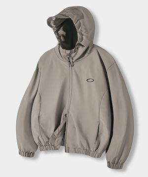 VLAD 2WAY 미니멀 LOGO 후드 윈드브레이커_애쉬그레이