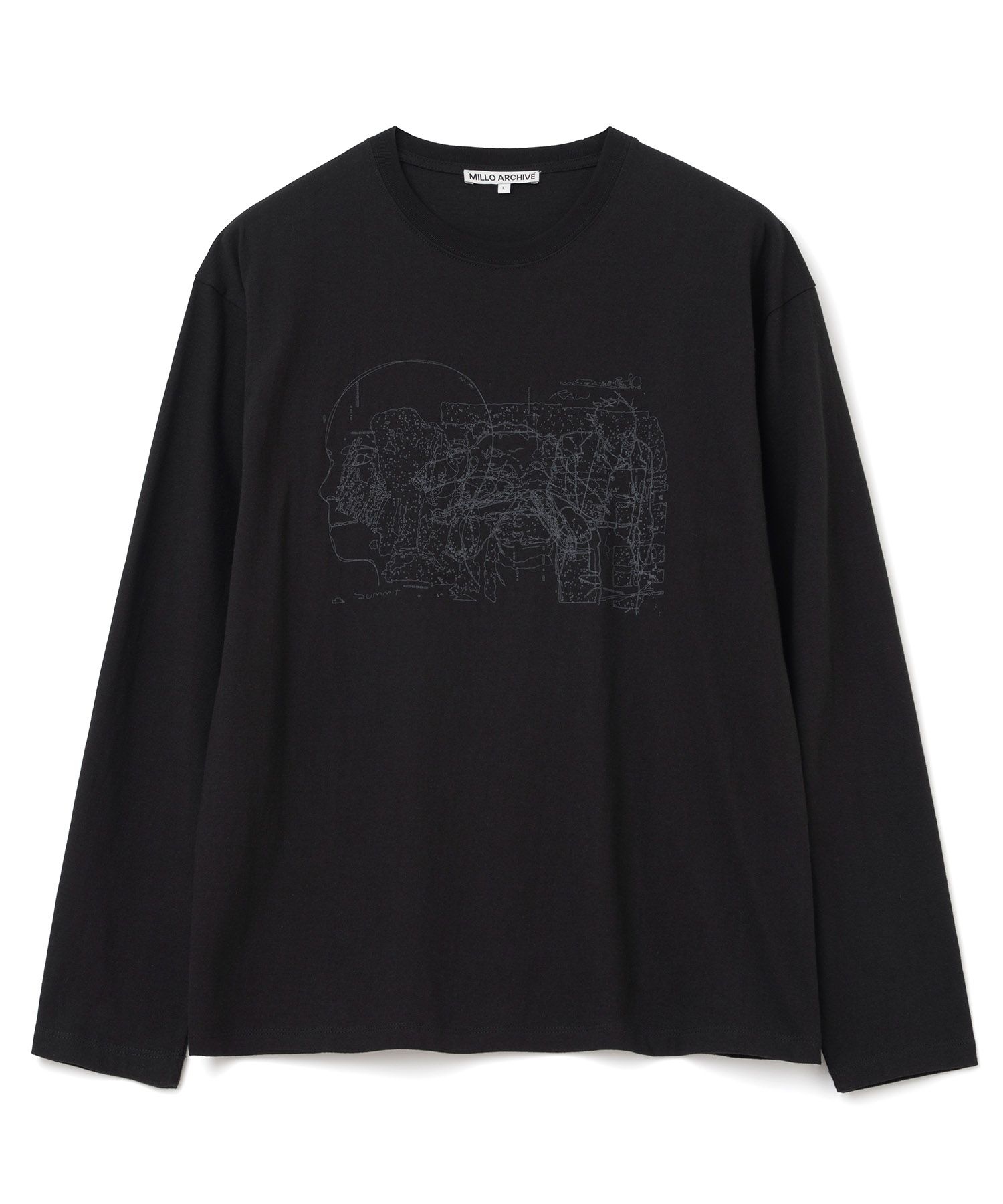 MUSINSA MILLO ARCHIVE Low Summit Long Sleeve T-Shirt [Black]