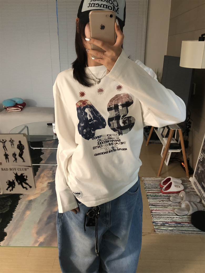 오버핏 HAM 긴팔티