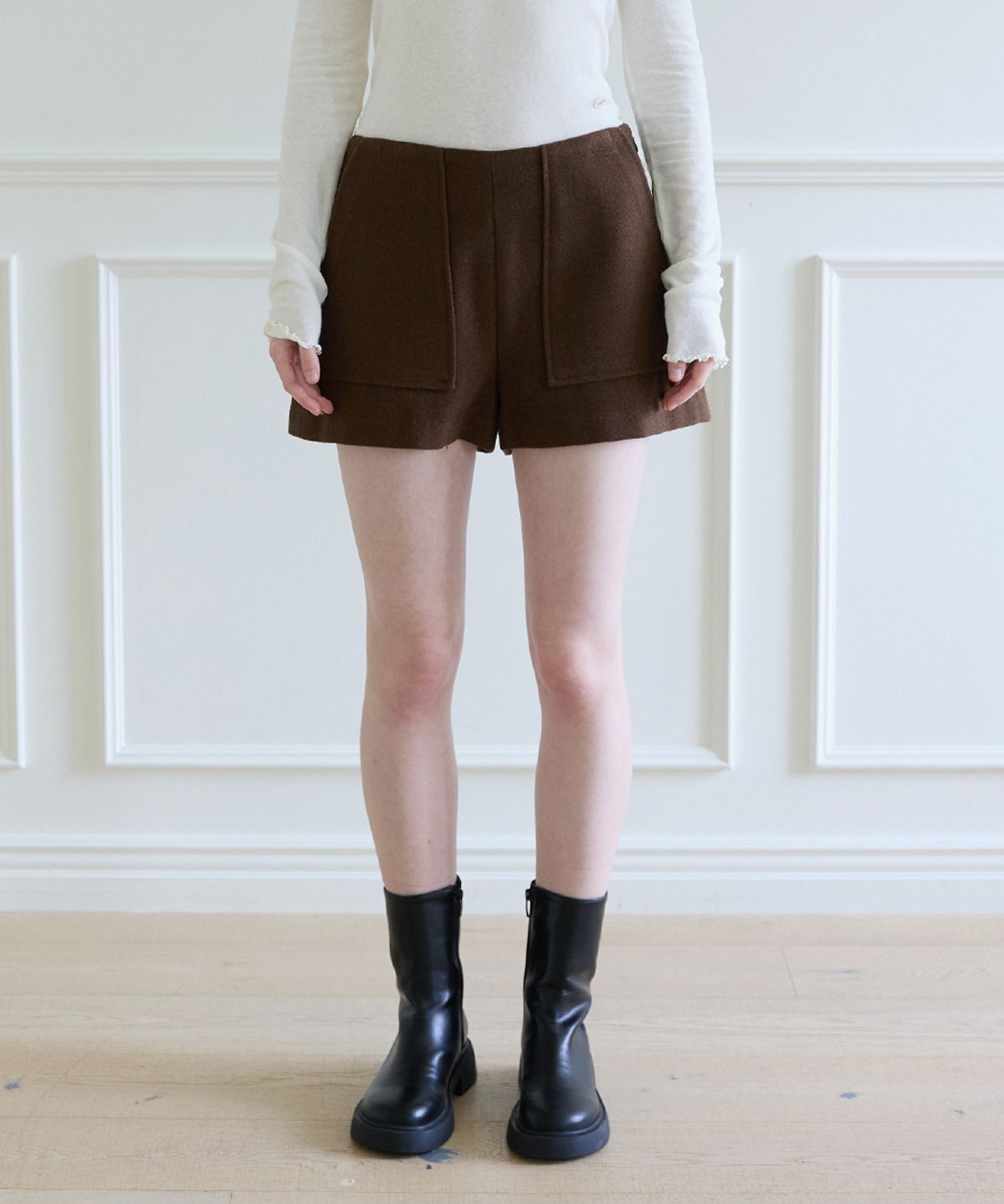 에드워드벌룬(EDWARD BALLOON) Winter Shorts - Brown
