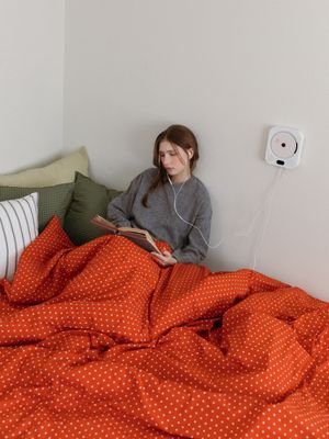 레드 도트 60수 고밀도 이불커버