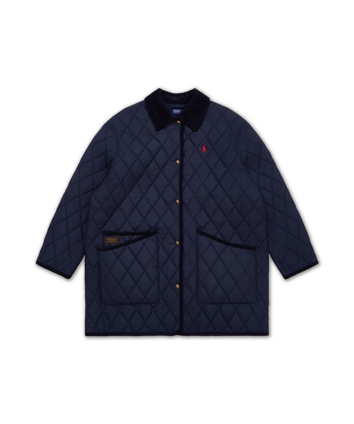 폴로 랄프 로렌(POLO RALPH LAUREN) 퀼트 반 재킷-네이비