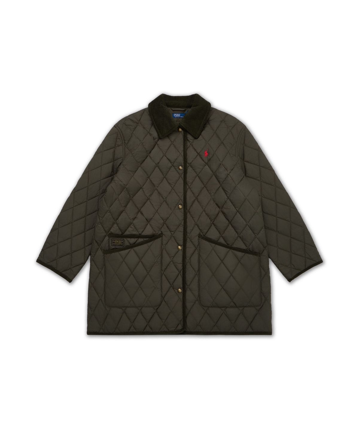 폴로 랄프 로렌(POLO RALPH LAUREN) 퀼트 반 재킷-그린