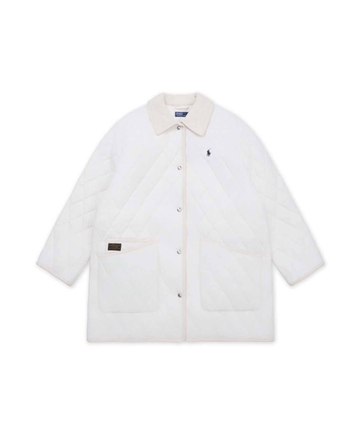 폴로 랄프 로렌(POLO RALPH LAUREN) 퀼트 반 재킷-내추럴