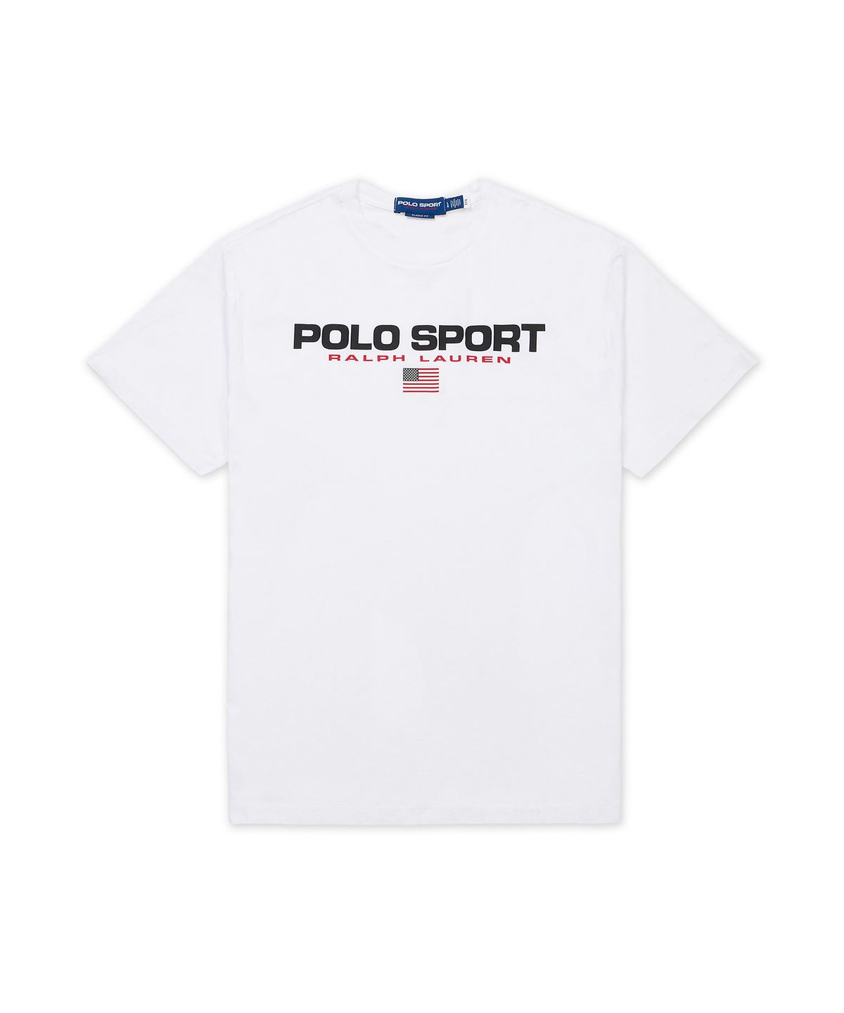 폴로 랄프 로렌(POLO RALPH LAUREN) 클래식핏 폴로 스포츠 저지 티셔츠-화이트