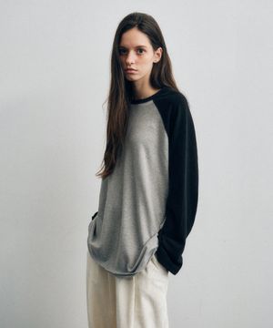 Soft Cotton Relaxed Raglan T-Shirt_CTT391(3color)