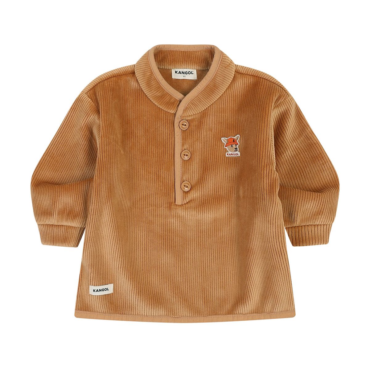 캉골키즈(KANGOL KIDS) [베이비] 루 심볼 벨로아 스웻셔츠 RD 0966 베이지