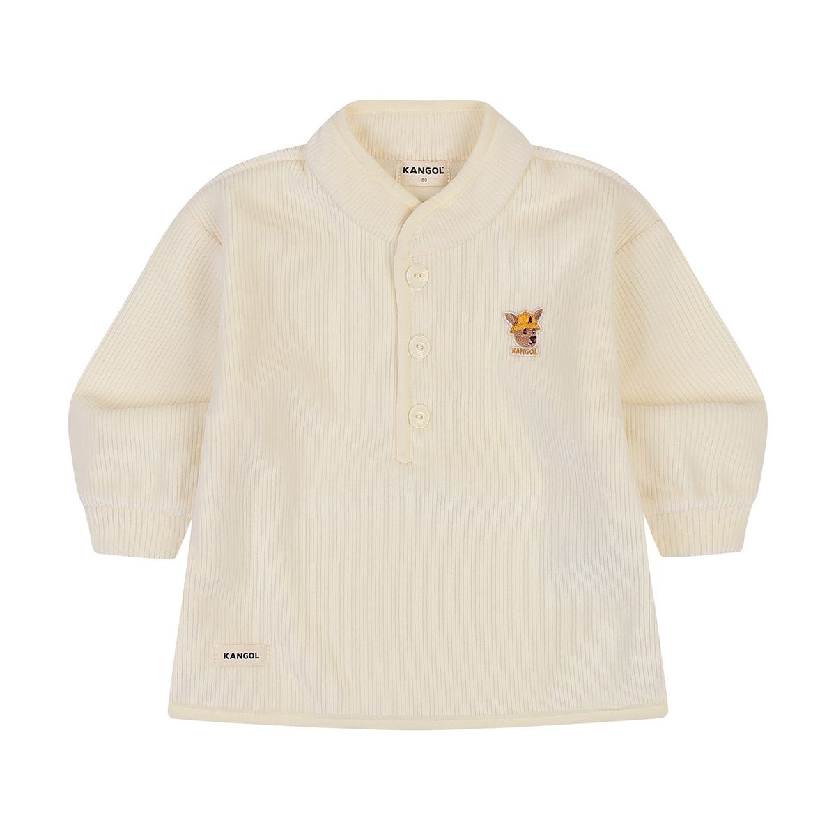 캉골키즈(KANGOL KIDS) [베이비] 루 심볼 벨로아 스웻셔츠 RD 0966 아이보리