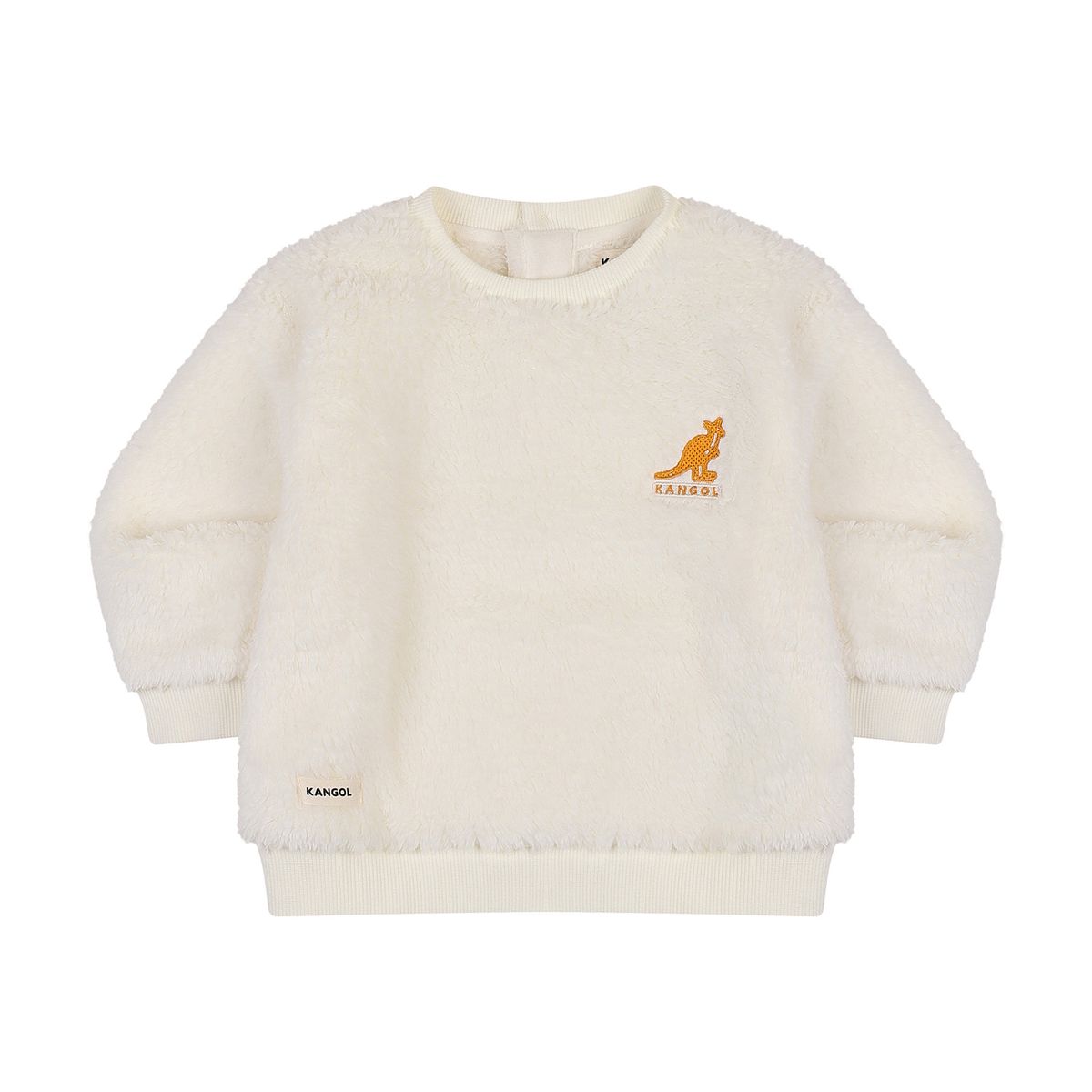 캉골키즈(KANGOL KIDS) [베이비] 퍼지 쉬어링 스웻셔츠 RD 0969 아이보리