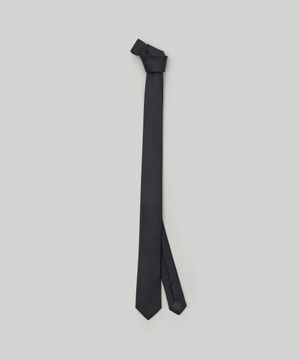 Commuter Silk Tie (Twill black)