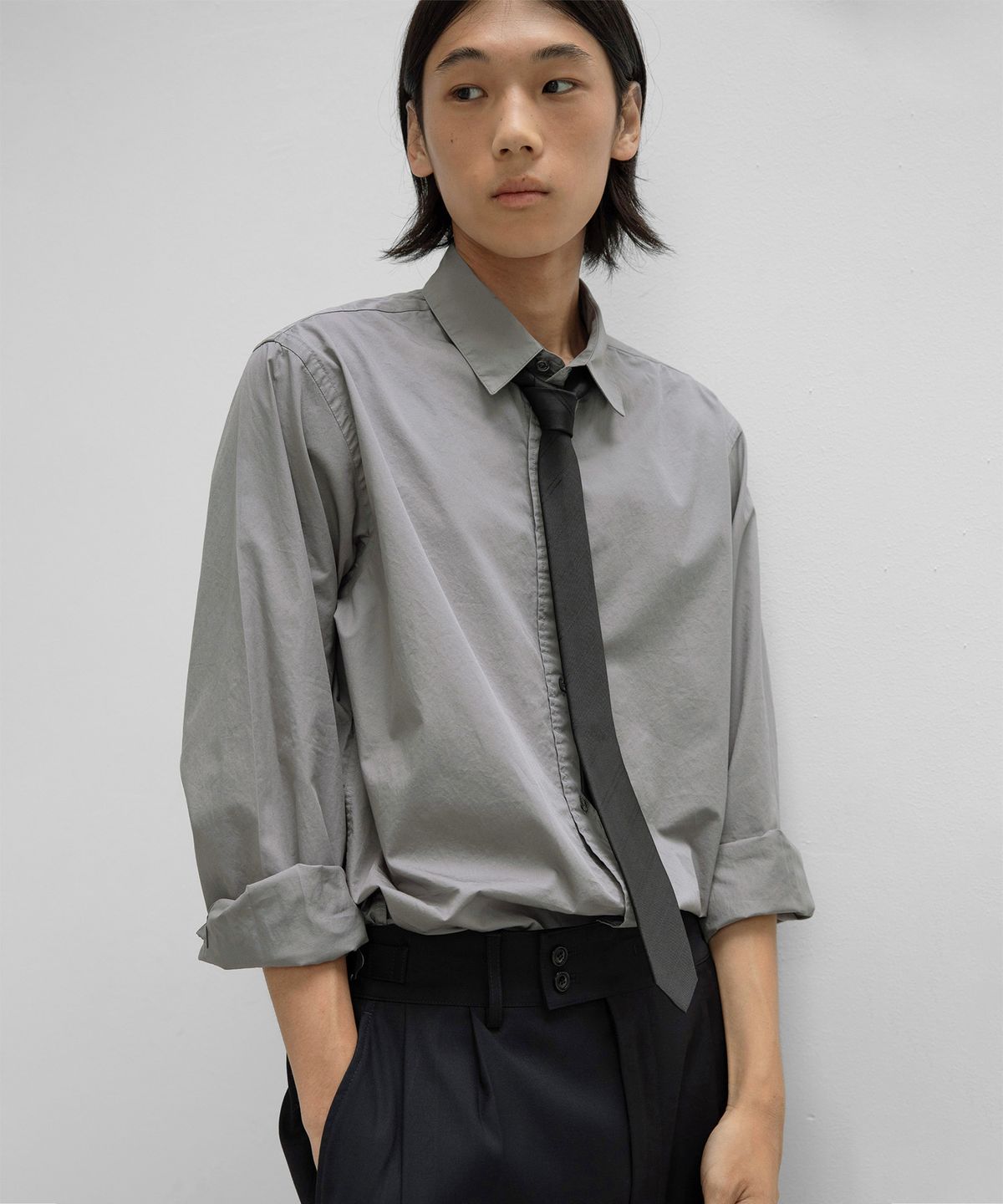 어나더 오피스(ANOTHER OFFICE) Commuter Silk Tie (Stripe black)