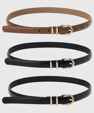 리아 비건 레더 벨트 / LIA VEGAN LEATHER BELT_3colors
