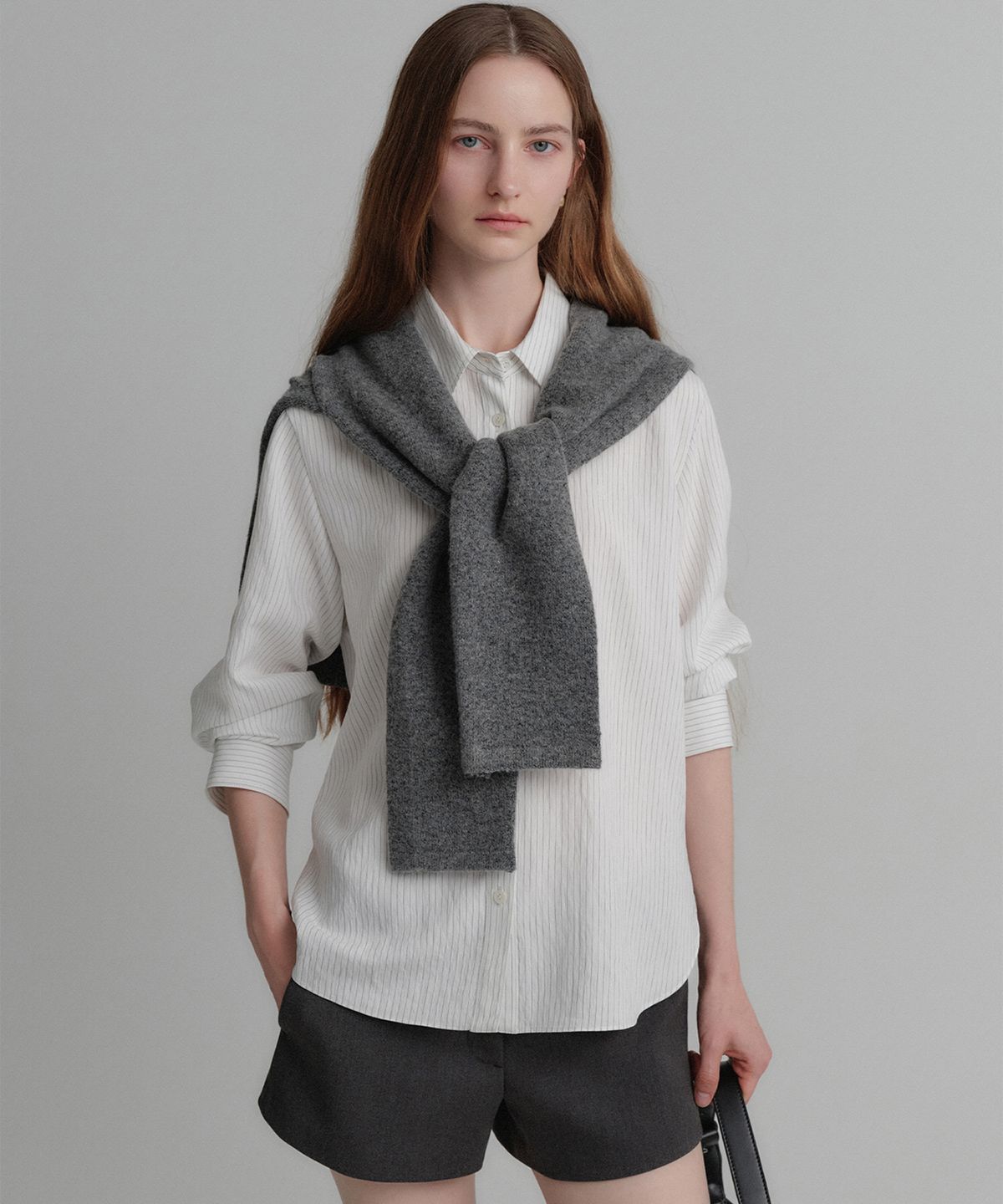 룩캐스트(LOOKAST) 루넬 니트 숄 케이프 / LUNELLE KINT SHAWL CAPE_3colors