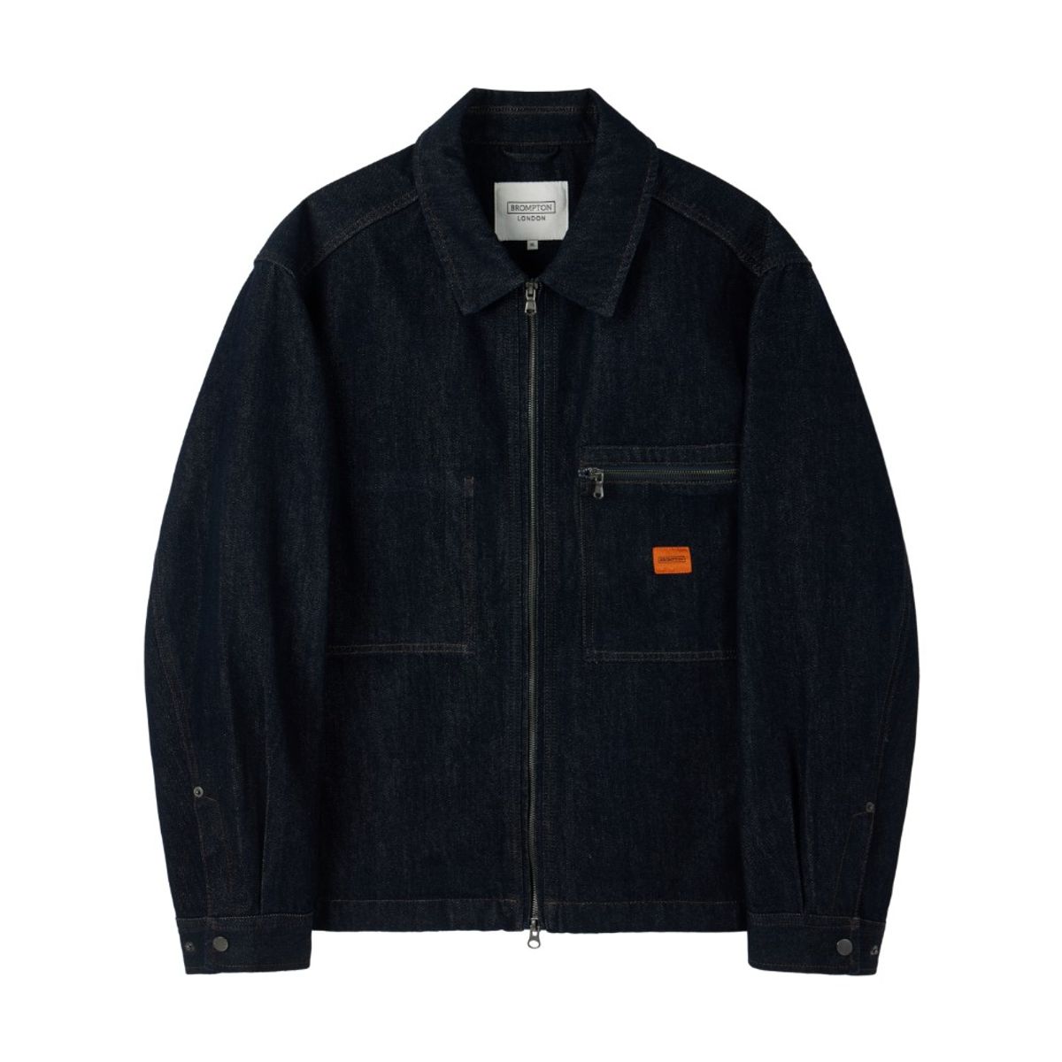브롬톤 런던(BROMPTON LONDON) DENIM ZIP-UP JACKET - INDIGO (P253MJK461)