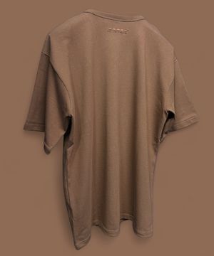 Edition8. null 백로고 오버핏 반팔 티셔츠 (모카무스)