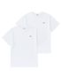스몰 로고 반팔 티셔츠 투팩 화이트