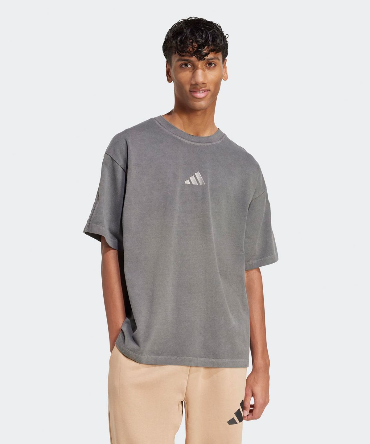 아디다스(ADIDAS) 워시드 티 - 차콜블랙 / JN0611