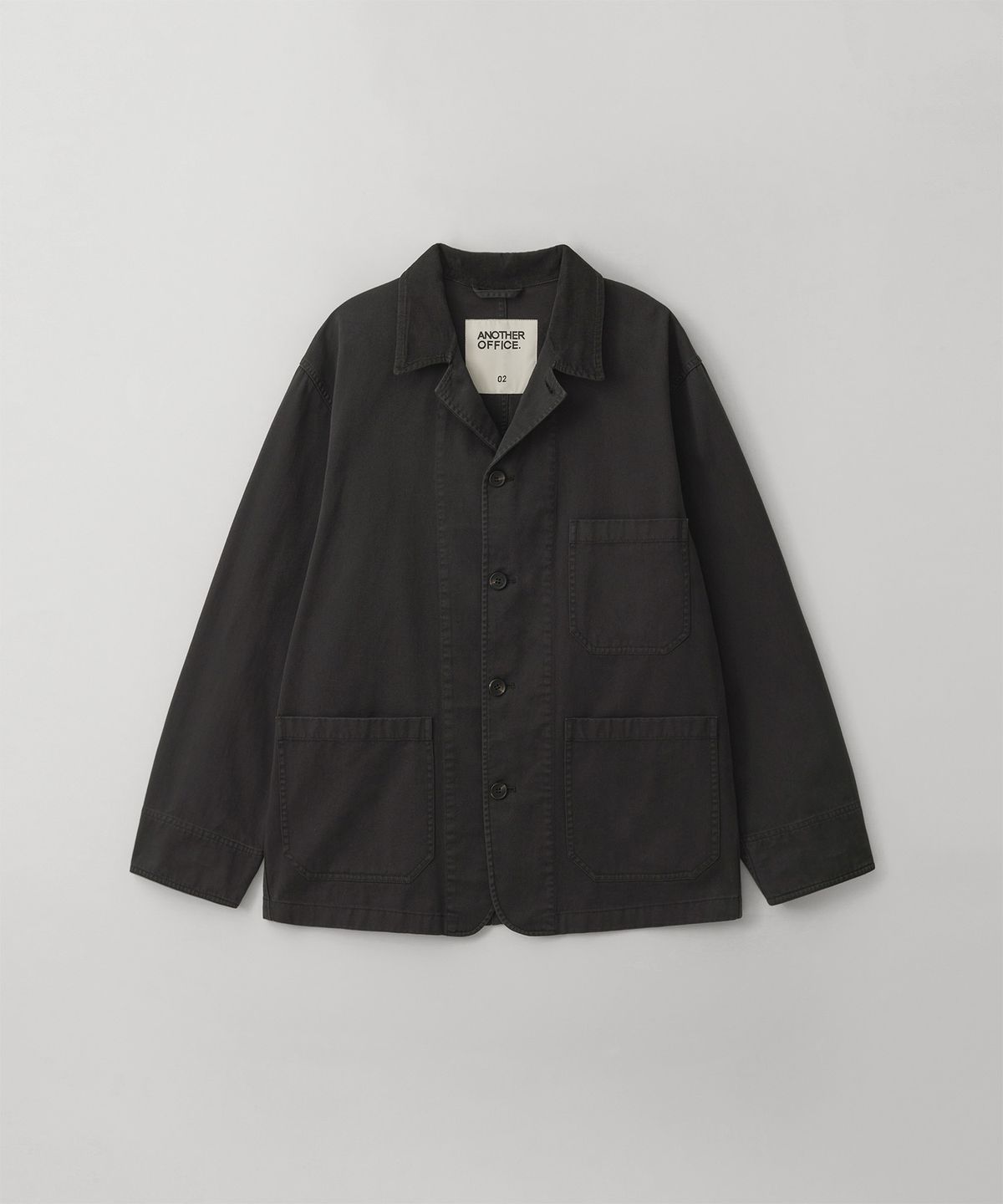 어나더 오피스(ANOTHER OFFICE) Hermit Garment Coverall Jacket (Almost black)