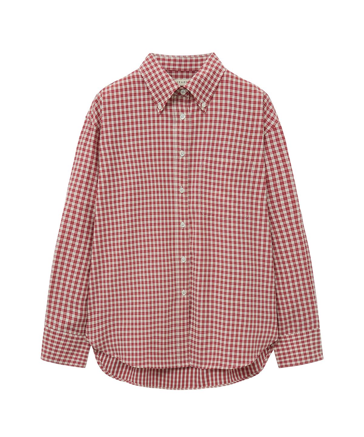 시야쥬(SIYAZU) SITP5176 루즈 핏 클래식 체크 셔츠_Red check