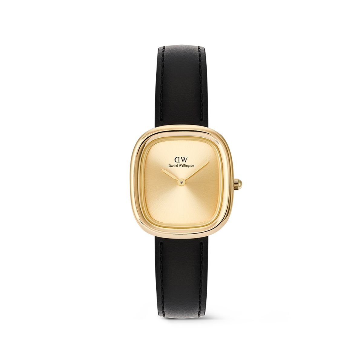 다니엘 웰링턴(DANIEL WELLINGTON) MARGOT SHEFFIELD 메탈 클래식 골드 사각 스퀘어 여성 가죽시계