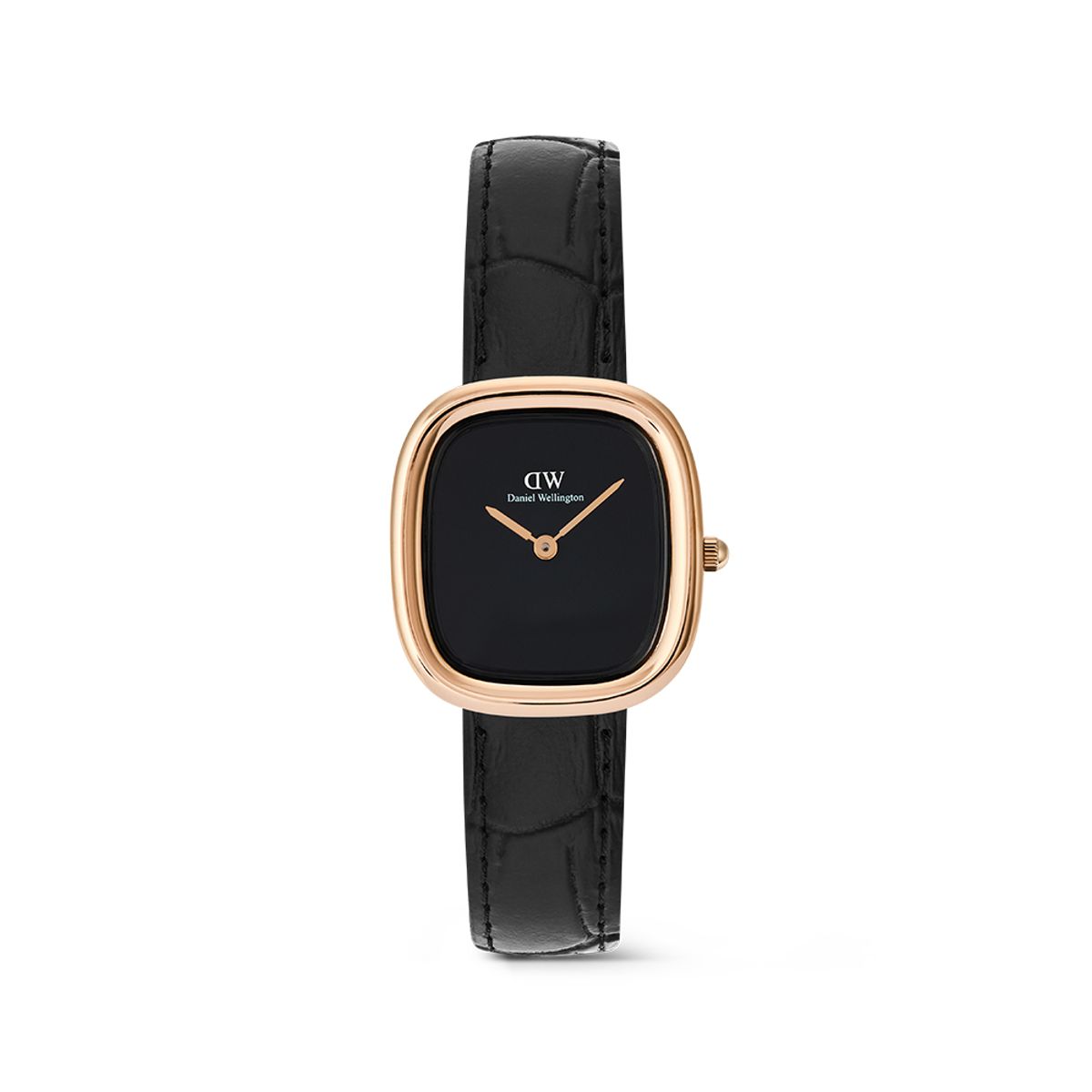 다니엘 웰링턴(DANIEL WELLINGTON) MARGOT READING 여성 패션 심플 미니멀 로즈골드 악어 가죽시계