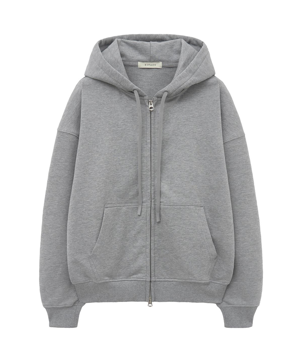 시야쥬(SIYAZU) SITP5227 루즈 핏 아르코 후드 집업_Melange gray