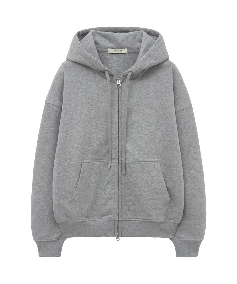 SITP5227 루즈 핏 아르코 후드 집업_Melange gray