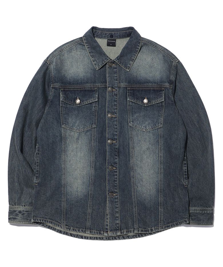 더블 포켓 데님 셔츠 LP3YU681_DARK INDIGO