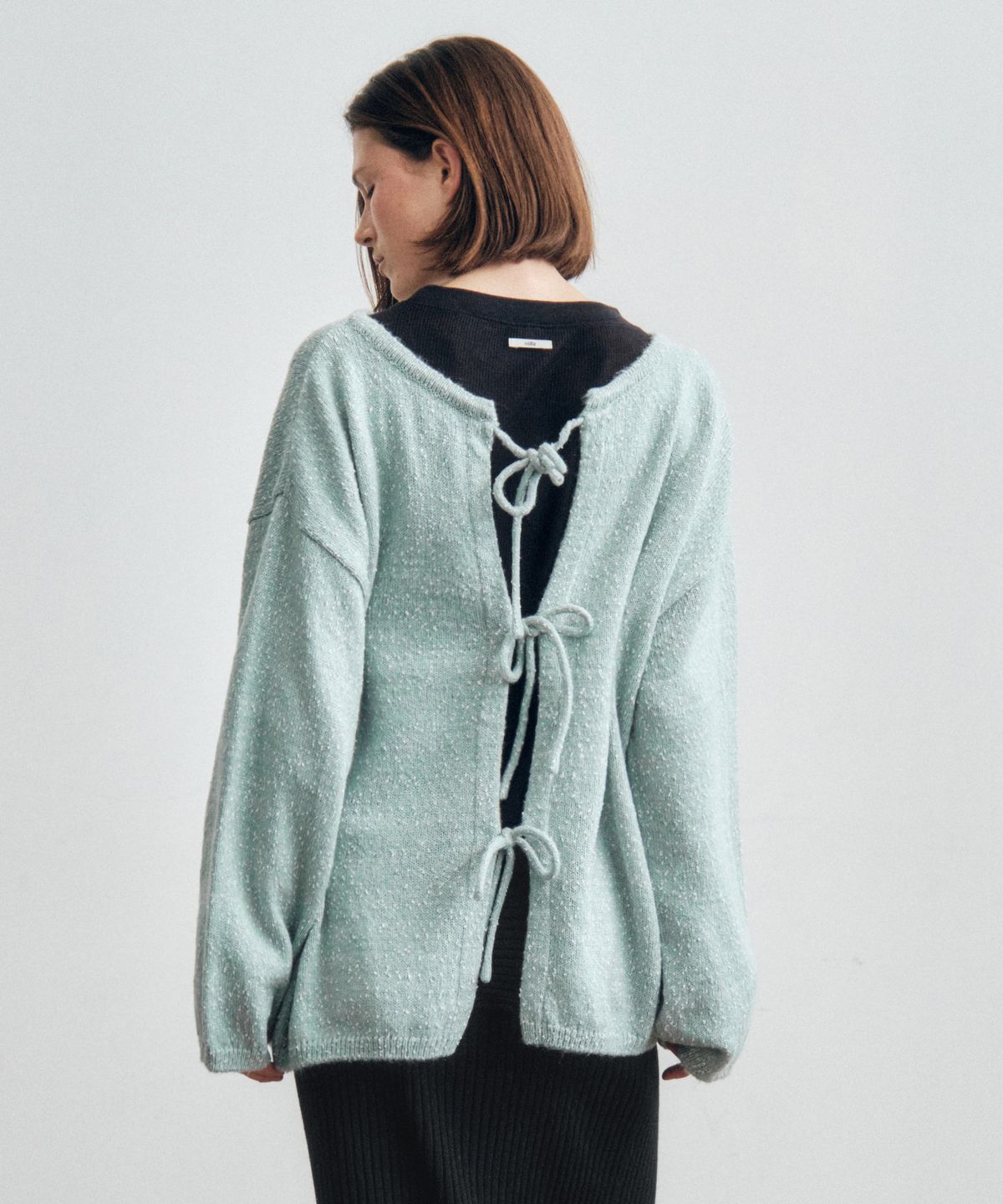 씨타(CITTA) Reversible Back String Knit_CTK237(Sky Blue)