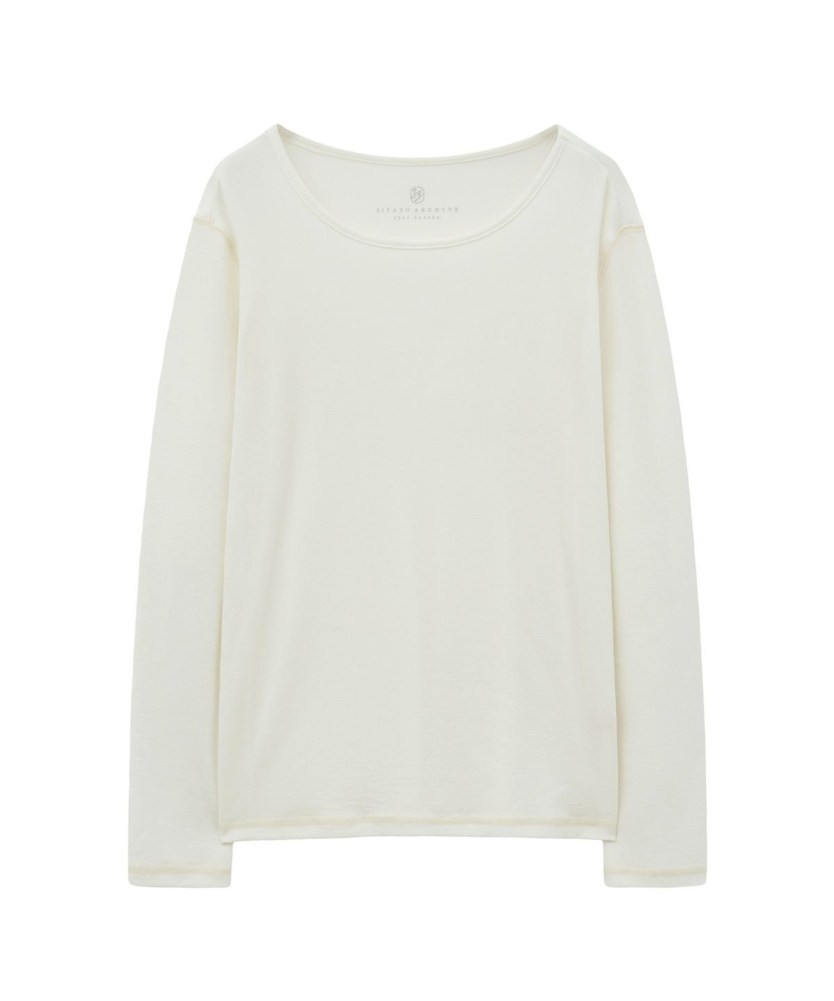 시야쥬(SIYAZU) SITP5225 데코 스티치 컴포트 티셔츠_Ivory