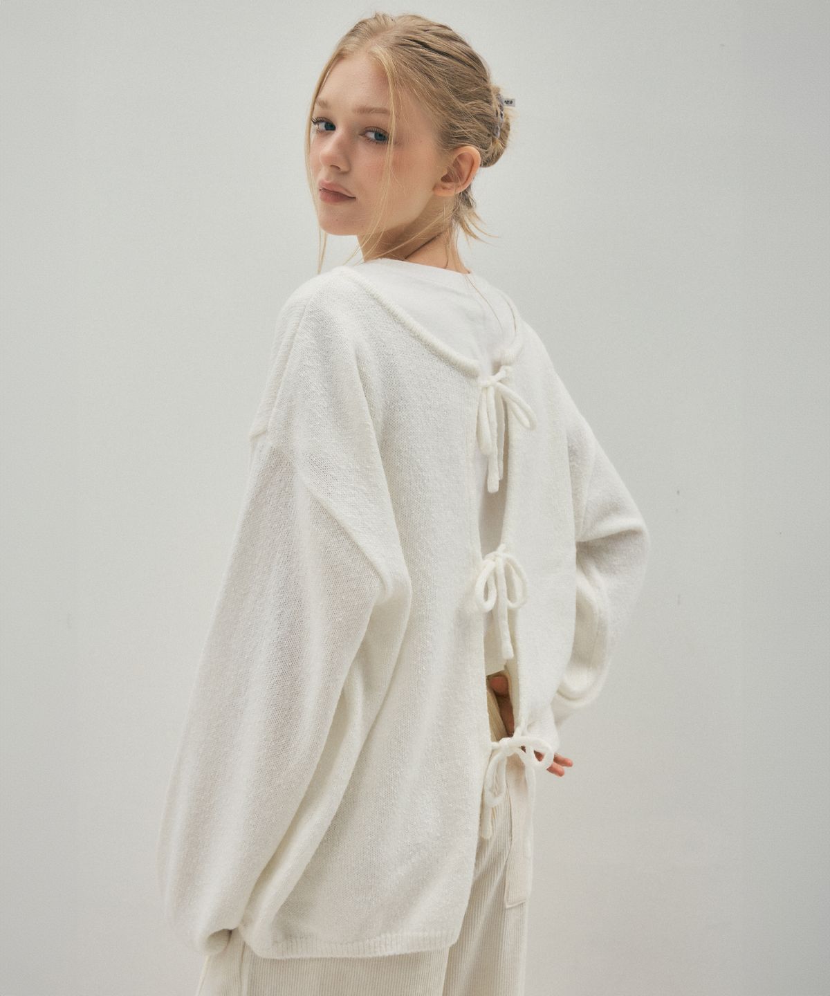 씨타(CITTA) Reversible Back String Knit_CTK237(White)