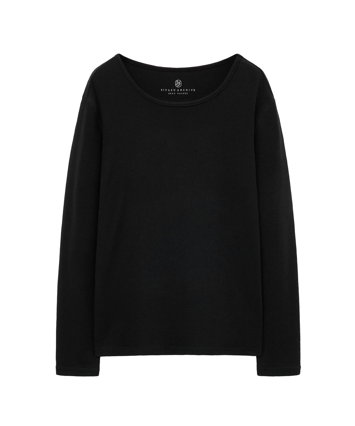시야쥬(SIYAZU) SITP5225 데코 스티치 컴포트 티셔츠_Black