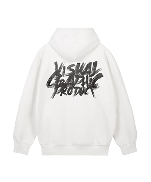 페인티드 그래피티 후드 화이트