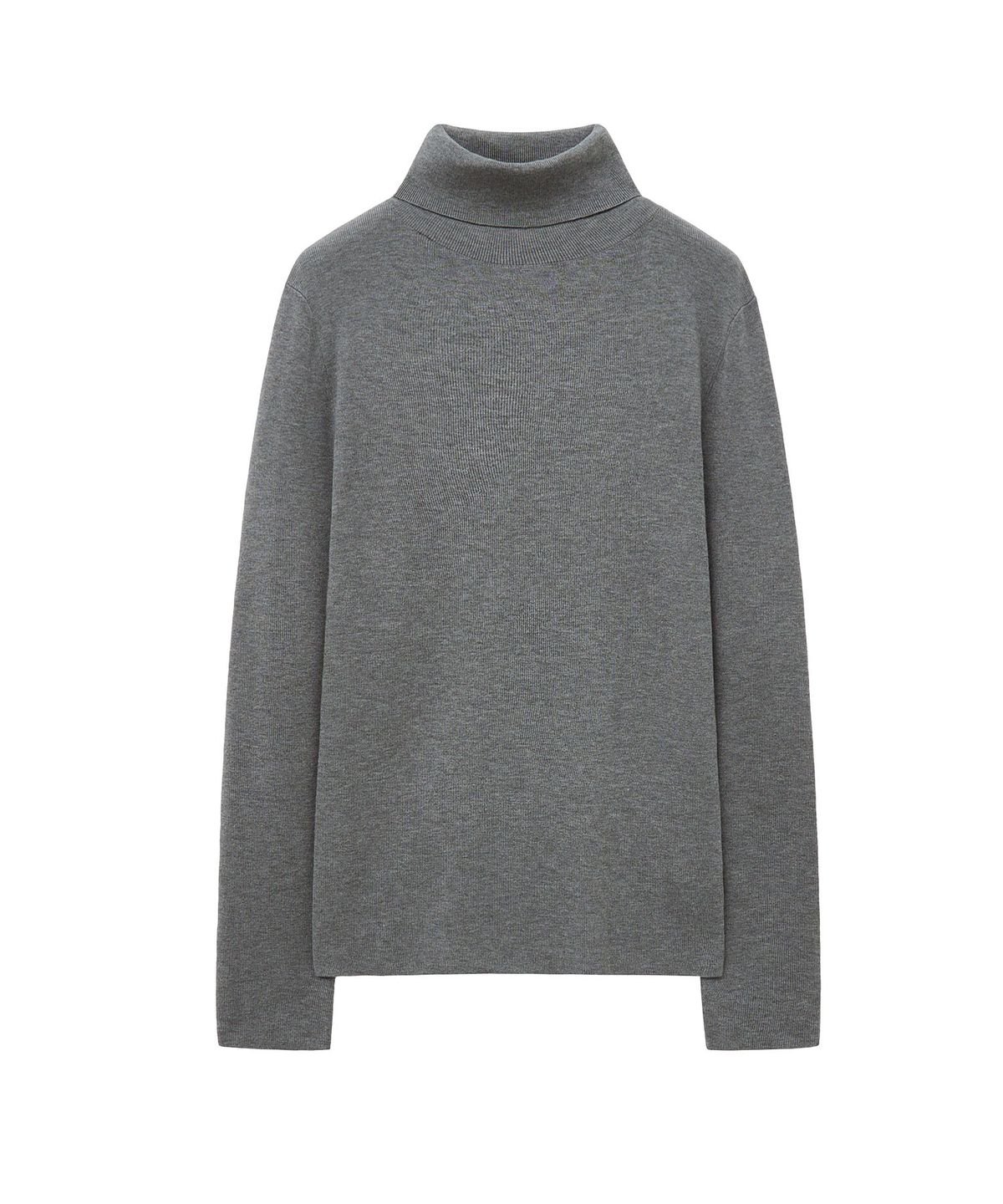 시야쥬(SIYAZU) SIKN2155 컴포트 슬림 터틀넥 니트_Melange gray