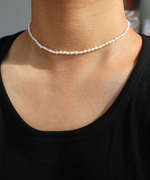 남녀공용 담수 진주 목걸이 CLEF BC of Pearl