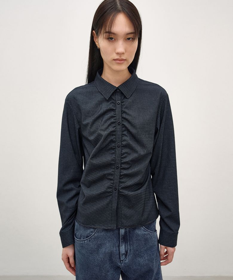 체크 셔링 셔츠 BLACK CHECK