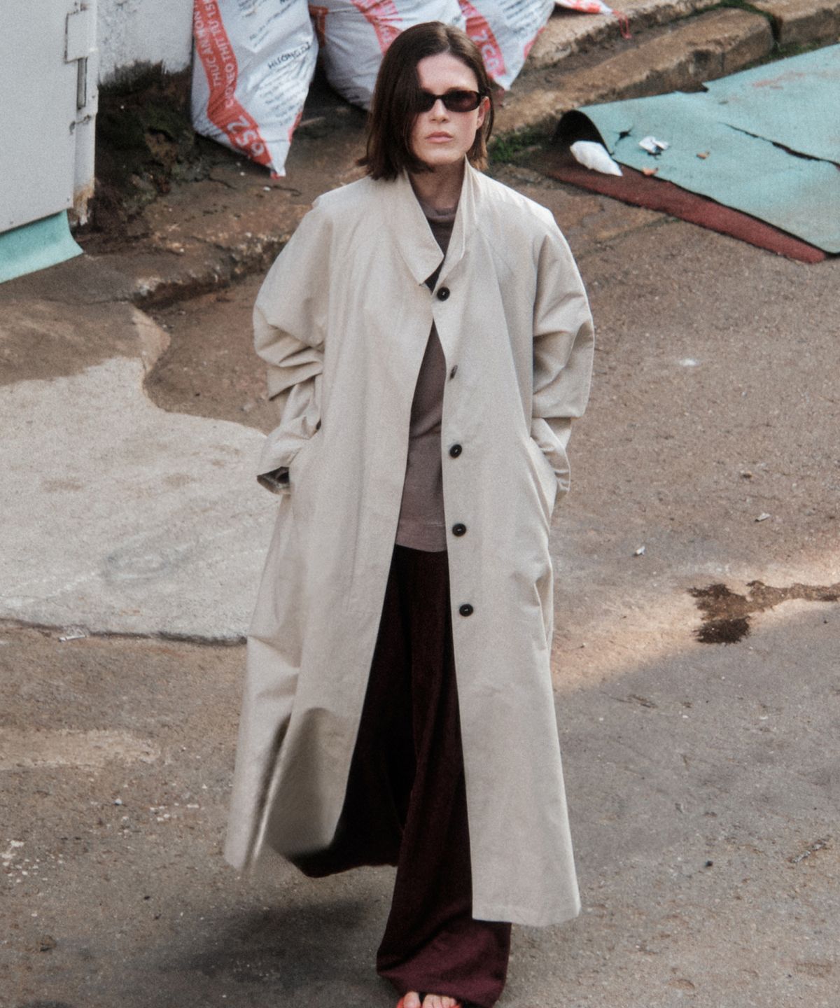씨타(CITTA) Urban Field Maxi Safari Coat_CTO143(Beige)