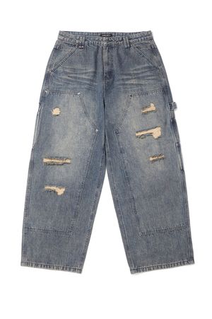 카펜더데미징장식데님팬츠 D블루 ANZ3EL12ADB