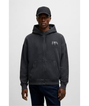 빈티지 워싱 후드 집업 50542843_001