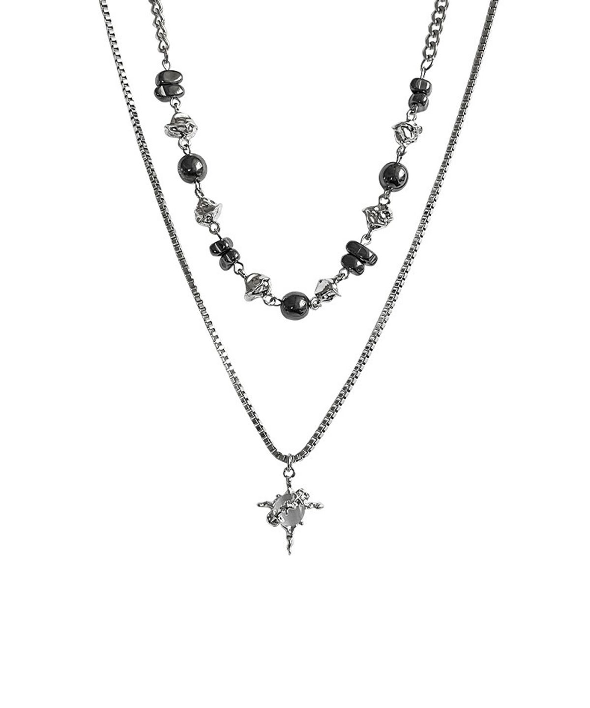 쥴리어스(JULIUS1) 2chain SET necklace JSB-538