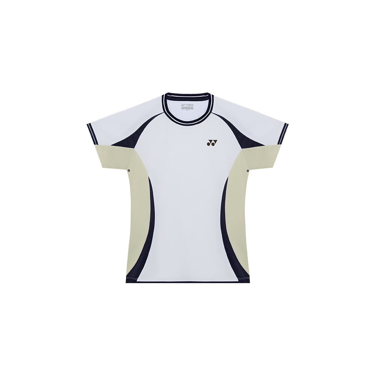 요넥스(YONEX) 255TS020F 화이트 여성용 컬러 절개 배색 테니스 게임웨어