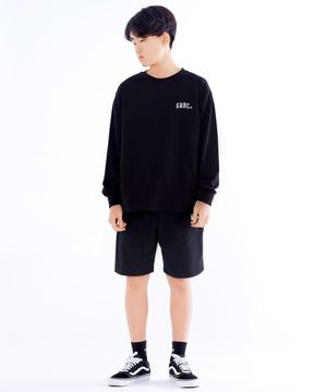 주니어 긴자수비 오버핏 긴팔티 JLT-J956 black