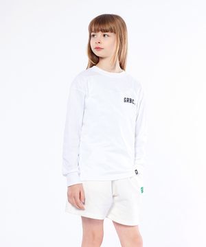 주니어 긴자수비 오버핏 긴팔티 JLT-J956 white