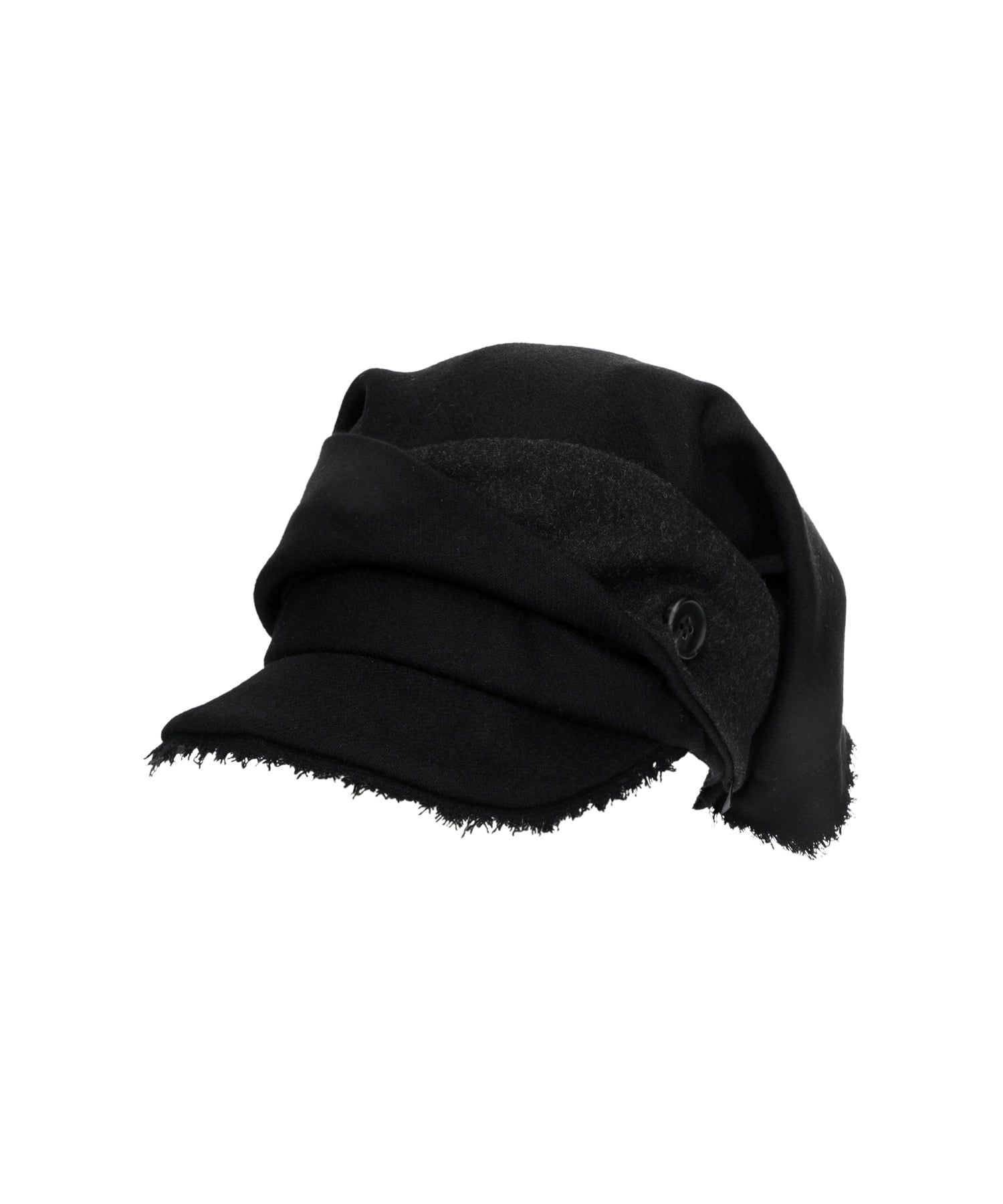 OJOS オホス Scarf Veil Wool Cap / Black 오호스(OJOS) Scarf Veil Wool Cap / Black - 사이즈 & 후기 | 무신사