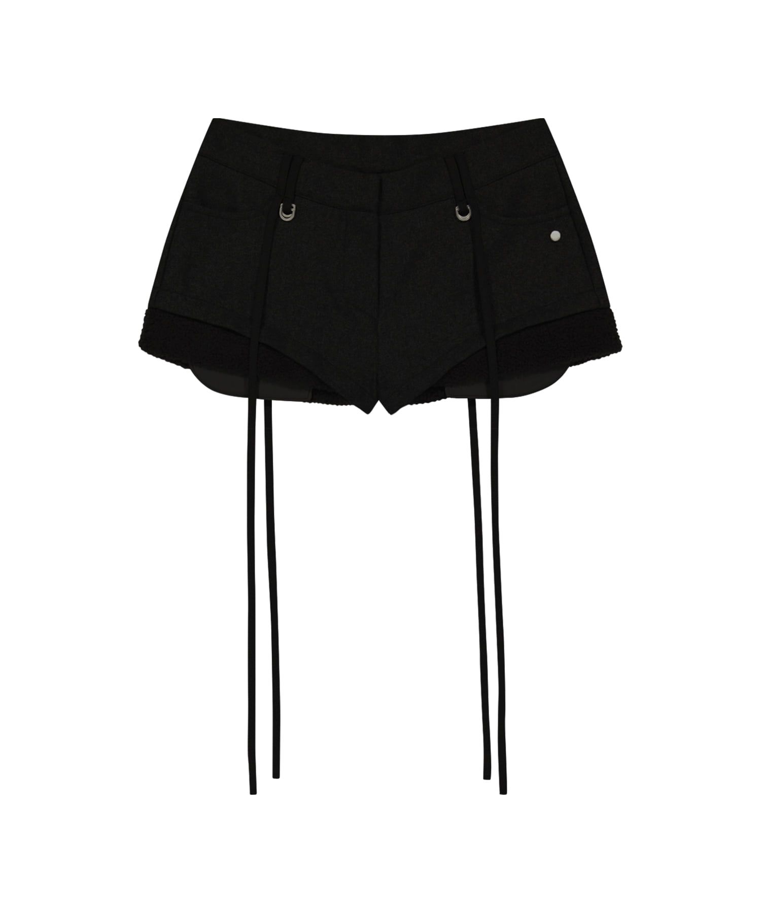 ojos オホス micro wool shorts musinsa 韓国 MUSINSA公式 | OJOS Micro Wool Shorts / Black