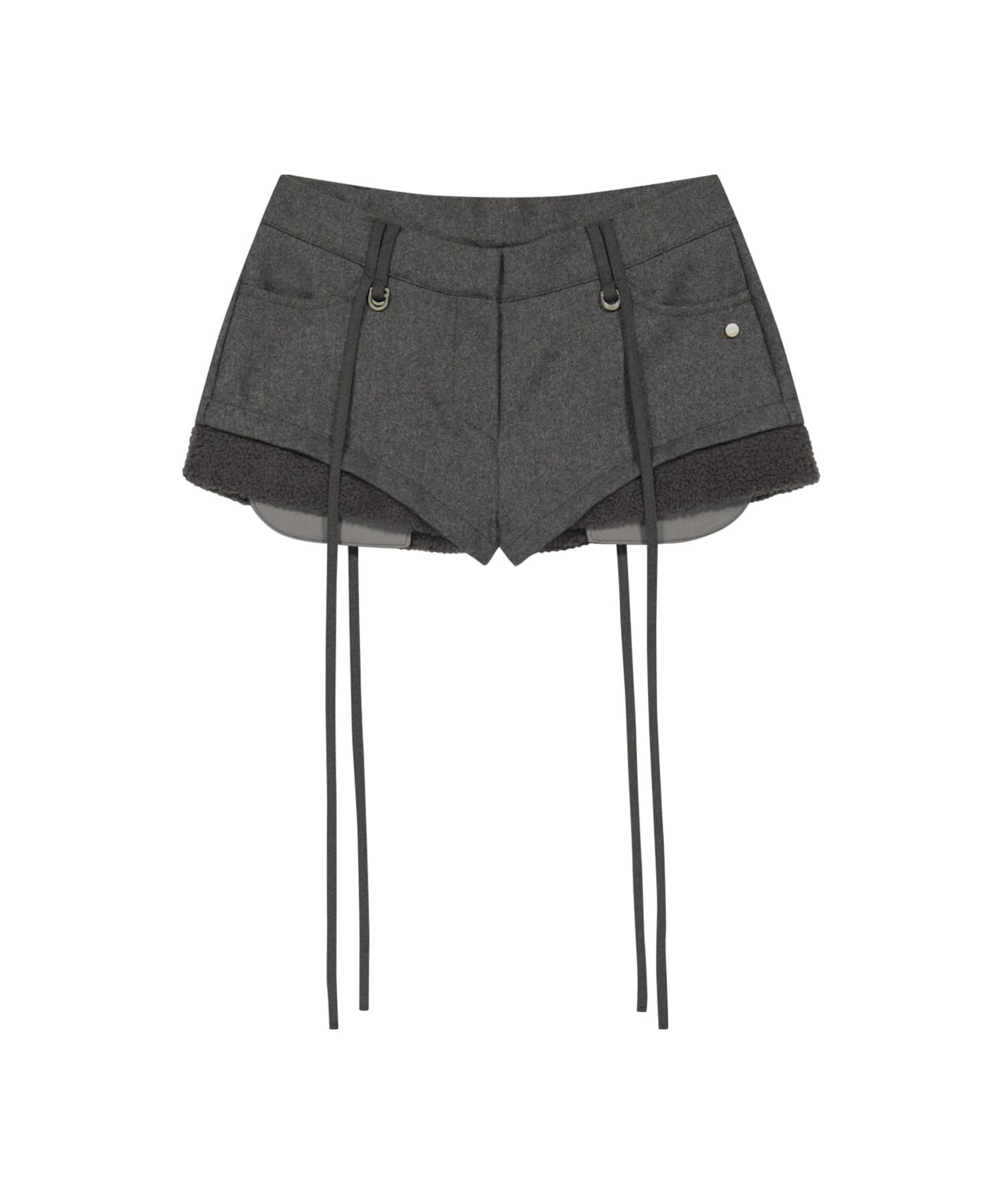 MUSINSA | OJOS Micro Wool Shorts / Grey