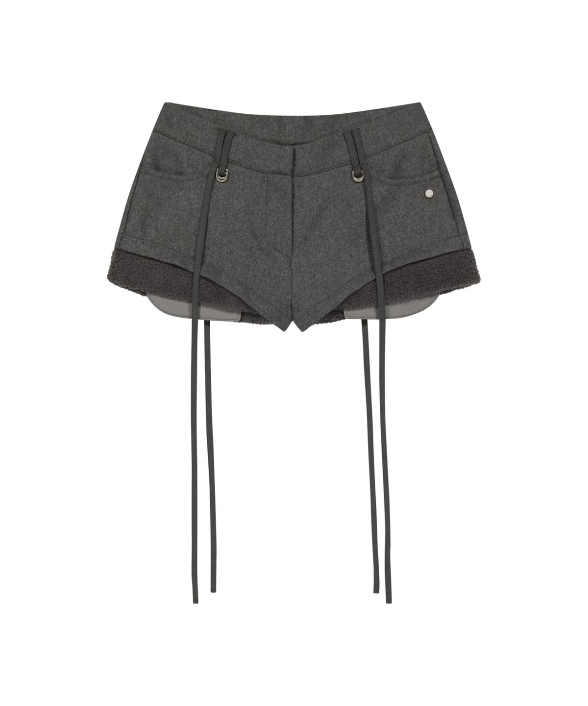 오호스(OJOS) Micro Wool Shorts / Grey