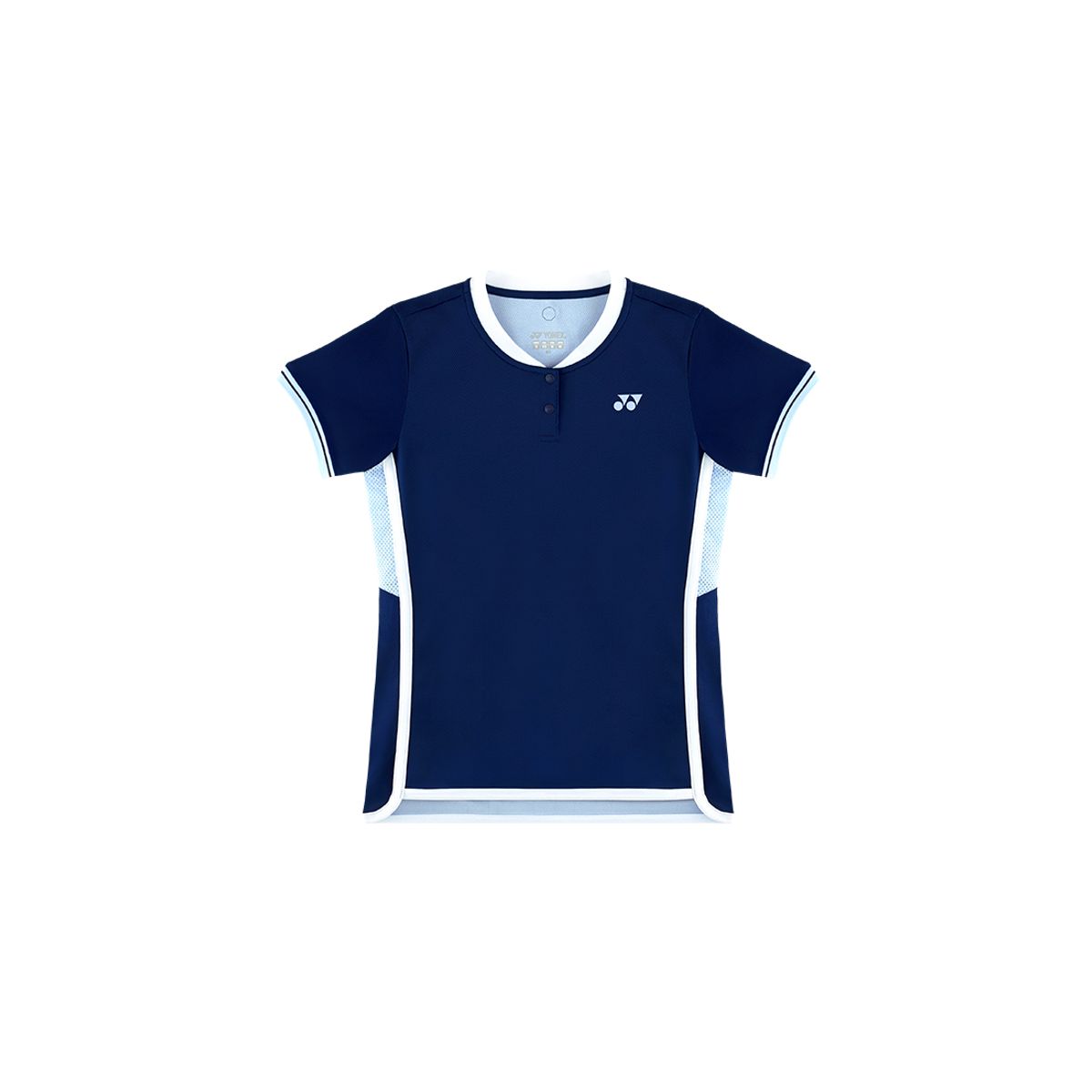 요넥스(YONEX) 255TS024F 네이비 블루 여성용 헨리넥 테니스 게임웨어