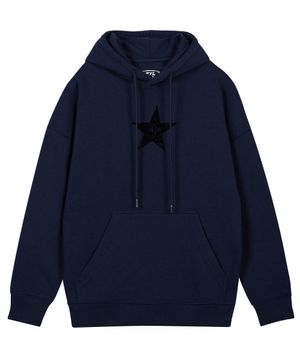 크로스 스타 후드 네이비